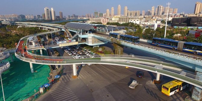 Popularitas bersepeda di Tiongkok telah meningkat dalam beberapa tahun terakhir