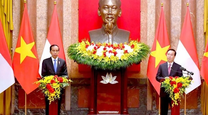 Presiden Jokowi menyampaikan bahwa Indonesia dan Vietnam telah menyepakati penguatan kerja sama ketahanan pangan antara kedua negara
