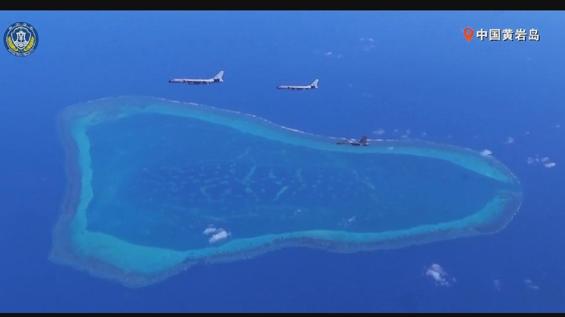 Angkatan Laut dan Angkatan Udara Tiongkok Berpatroli di Huangyan Dao