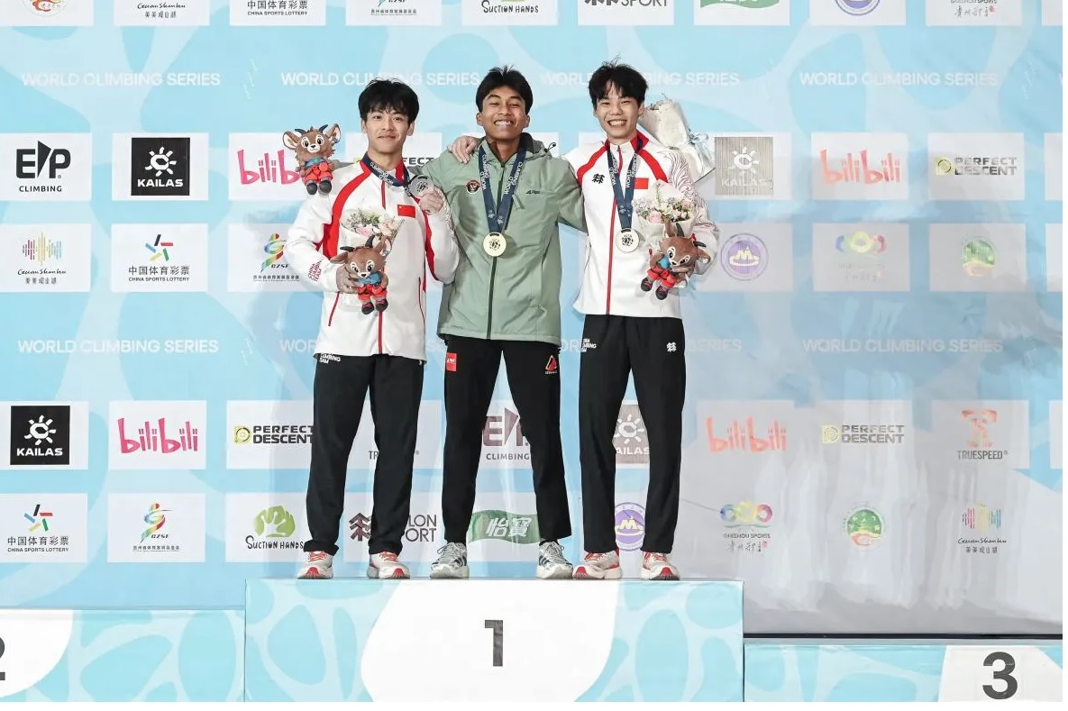 Indonesia Raih Emas Panjat Dinding di Guiyang