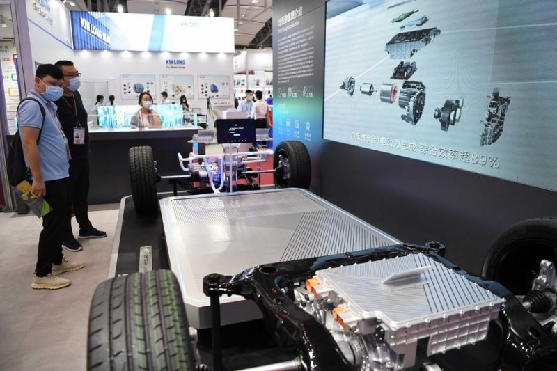 Sejumlah produsen dan pengekspor kendaraan listrik atau electric vehicle (EV) Tiongkok