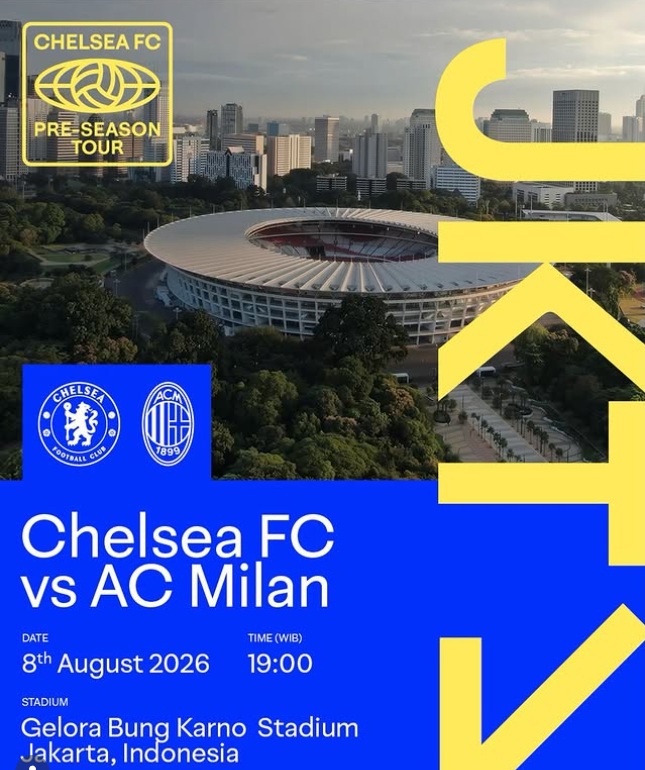 GBK Siap Gelar Pertandingan Duel Raksasa Eropa Chelsea vs AC Milan