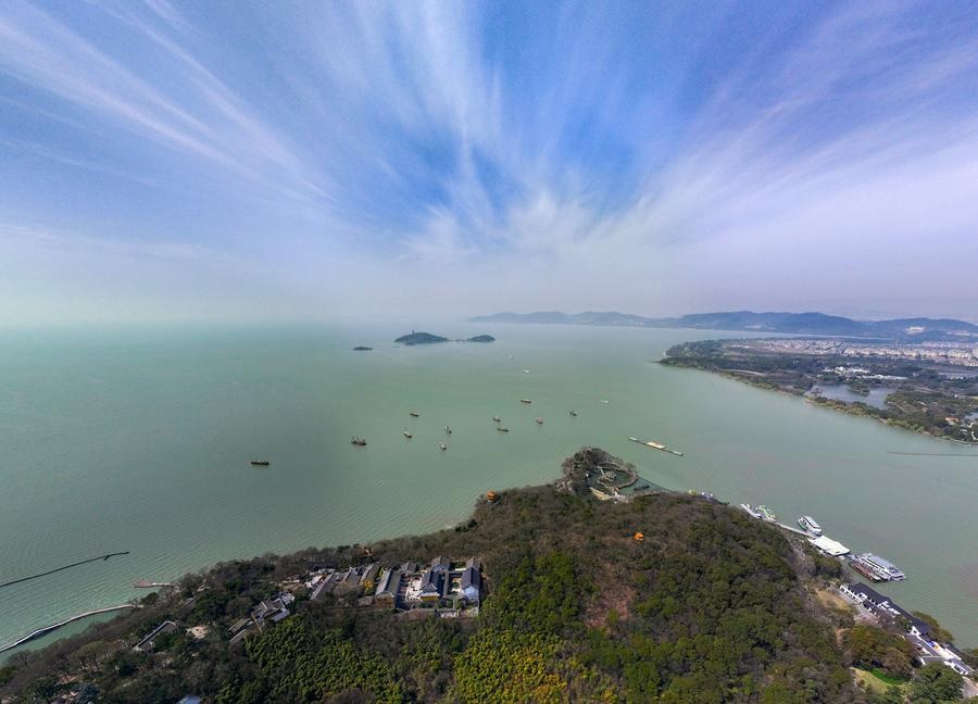 Taihu danau air tawar terbesar ketiga di Tiongkok telah mengalami peningkatan kualitas air ke tingkat terbaiknya dalam 30 tahun