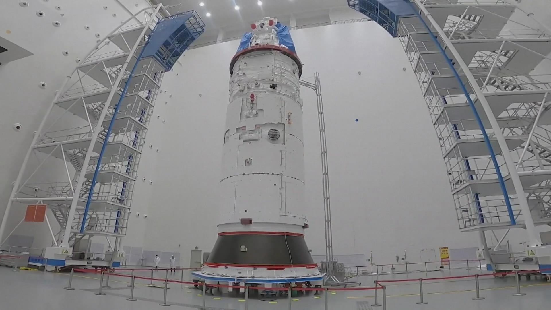 Oktober ini Tiongkok berencana untuk meluncurkan komponen terakhir dari stasiun luar angkasa Mengtian