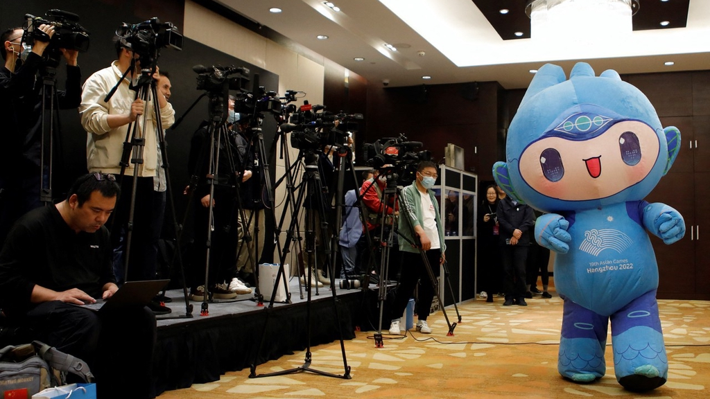 Maskot Asian Games Hangzhou terdiri dari sekelompok robot yang mewujudkan warisan budaya yang mendalam