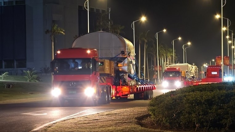 Wahana Antariksa Tiongkok Chang'e-7, Tiba di Lokasi Peluncuran