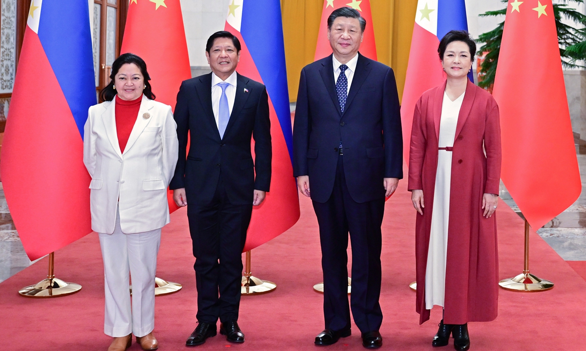 Presiden Tiongkok Xi Jinping bertemu dengan Presiden Filipina Ferdinand Marcos Jr