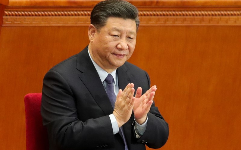 Presiden Tiongkok Xi Jinping mengadakan pertemuan dengan Presiden Zambia Hakainde Hichilema