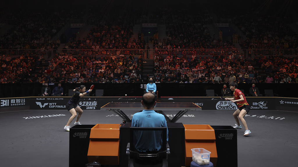 Petenis meja Tiongkok Sun Yingsha dan Chen Meng melaju ke final tunggal  putri Final Piala Dunia Tenis Meja (WTT) pada Sabtu 29 Oktober 2022