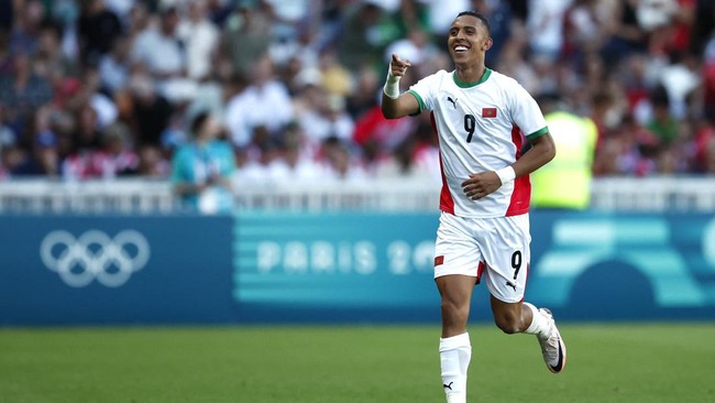 Gelar top skor Olimpiade 2024 Paris pada cabang sepak bola putra menjadi milik penyerang Maroko Soufiane Rahimi yang berhasil mengalahkan bintang Spanyol Fermin Lopez