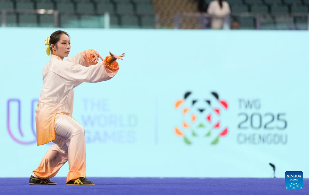Atlet Wushu Lu Zhuoling Raih Emas Pertama Tiongkok di Chengdu World Games