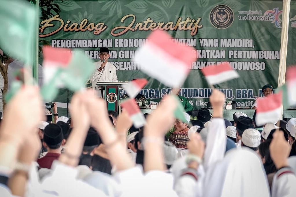 Menteri Pariwisata dan Ekonomi Kreatif (Menparekraf) Sandiaga Salahuddin Uno