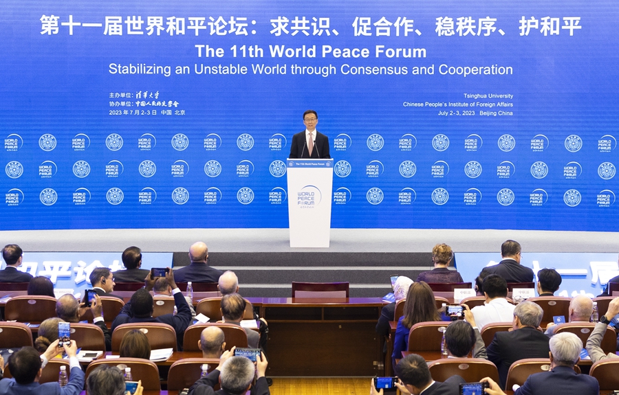 Han Zheng menyatakan menghadapi perubahan besar situasi internasional Presiden Xi Jinping mengajukan serangkaian inisiatif termasuk inisiatif pembangunan global