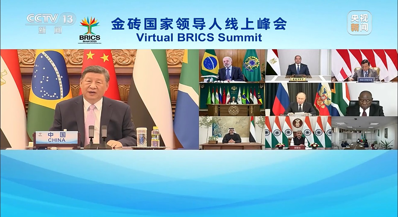 Presiden Xi Jinping Sampaikan Pidato Virtual pada KTT BRICS