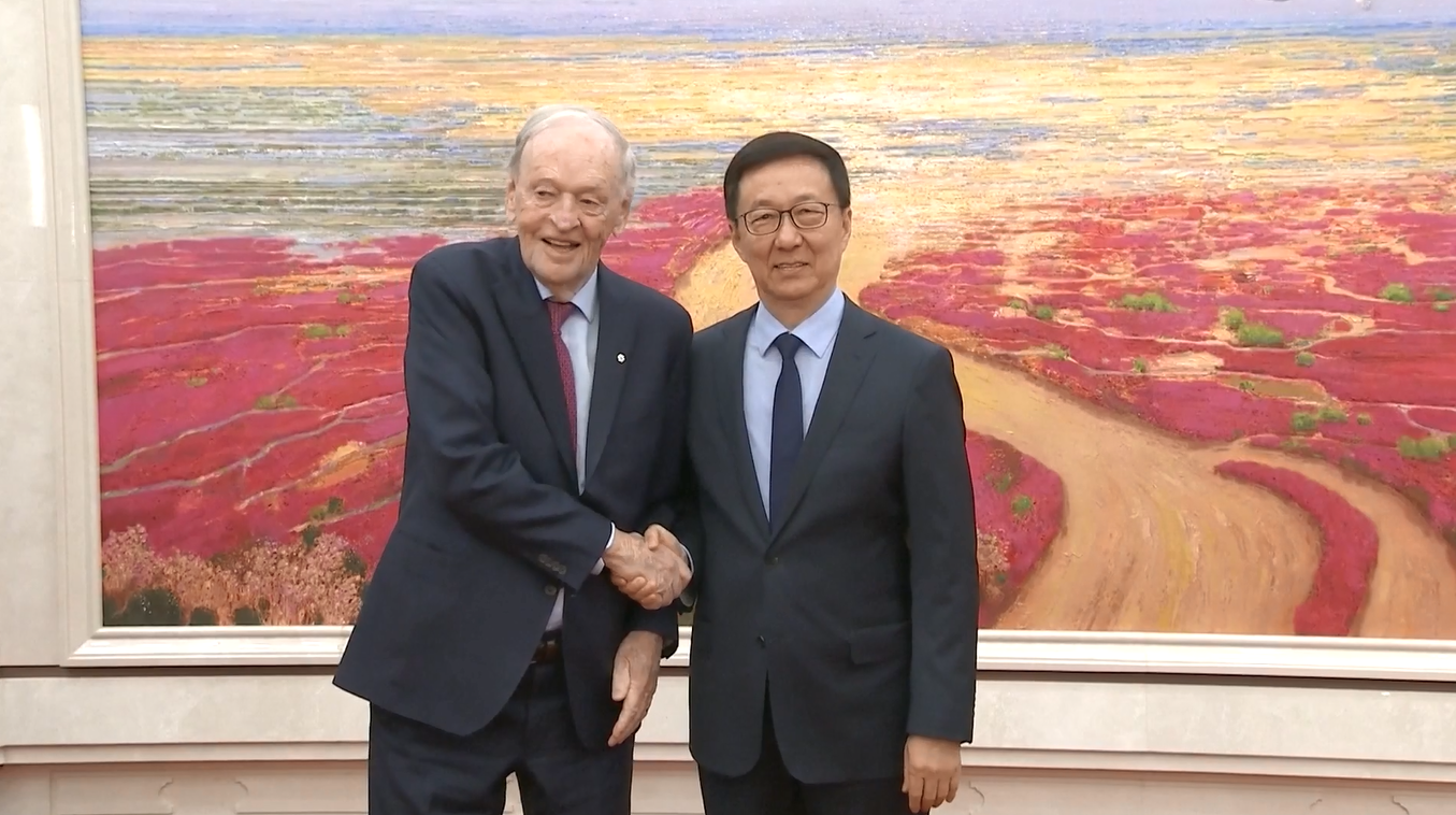 Wakil Presiden Tiongkok Bertemu dengan Eks Perdana Menteri Kanada di Beijing