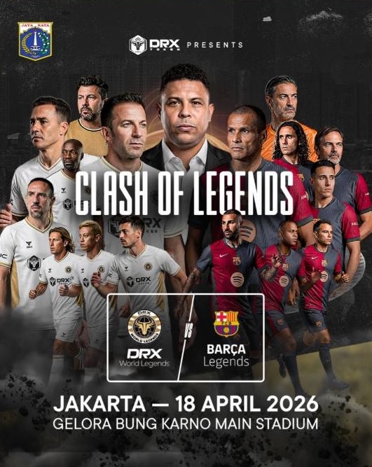 Malam Ini Barcelona Legends Vs DRX World Legends di SUGBK
