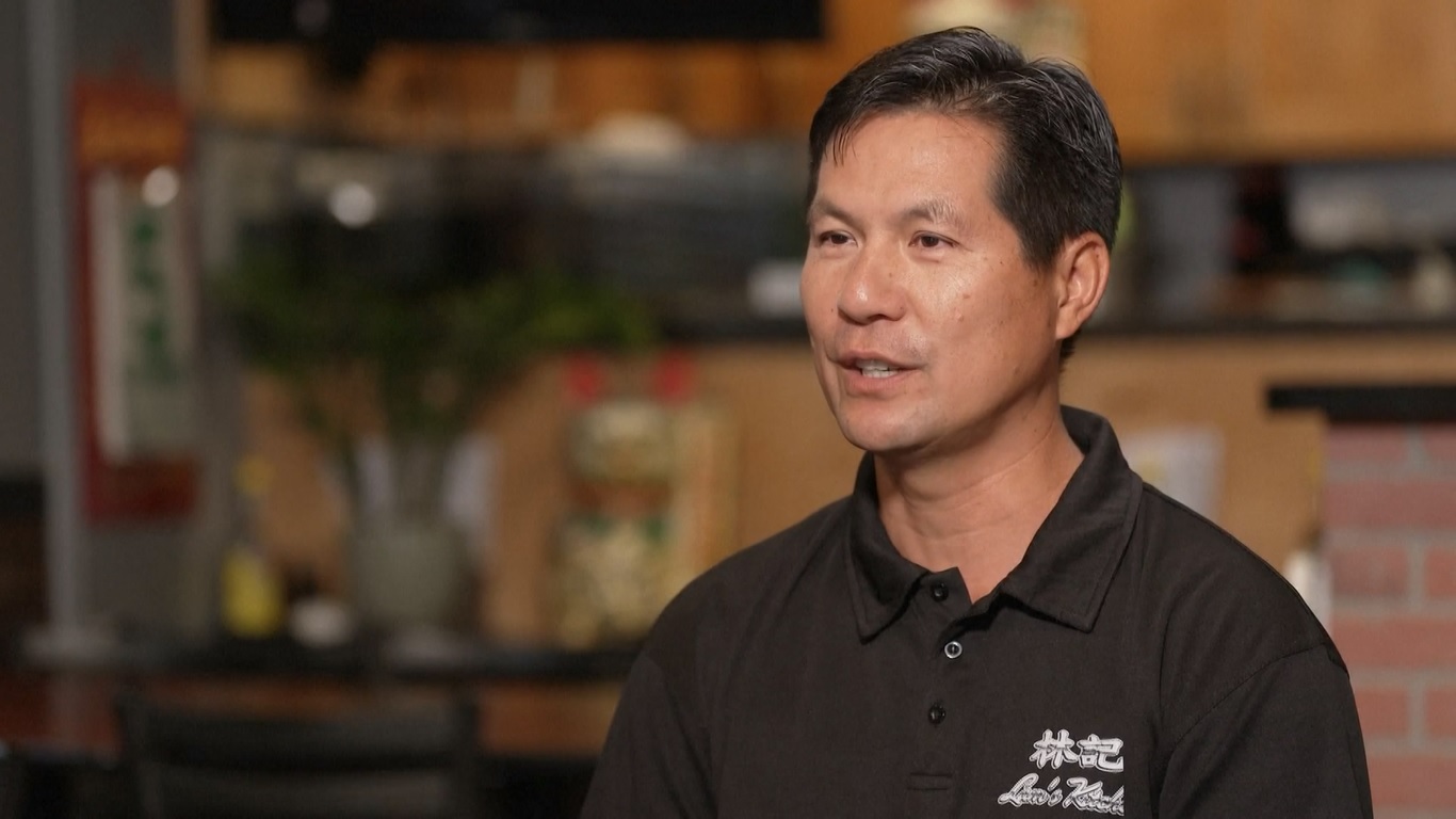 Mi beras yang dibuat oleh keluarga imigran dari Provinsi Guangdong