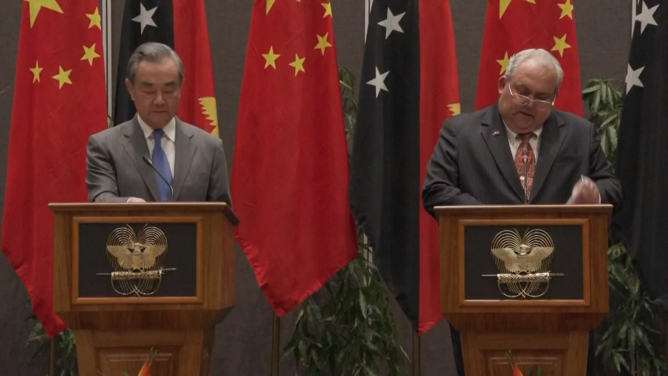 Wang membuat pernyataan tersebut pada konferensi pers bersama dengan Menteri Luar Negeri PNG