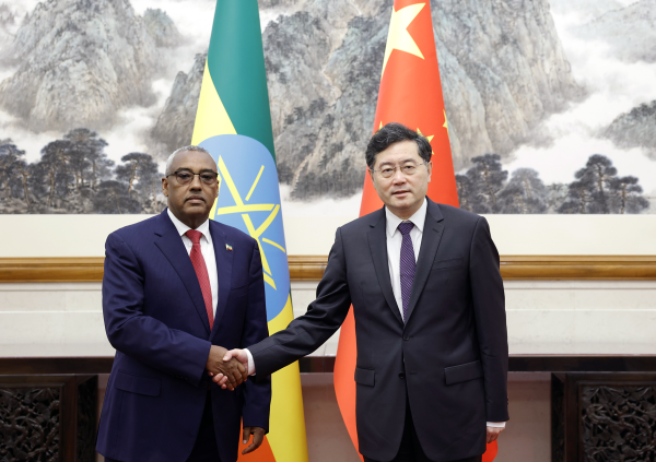 Pihak Tiongkok dengan teguh mendukung proses perdamaian Ethiopia dan bersedia memperdalam kerja sama kedua negara di berbagai bidang