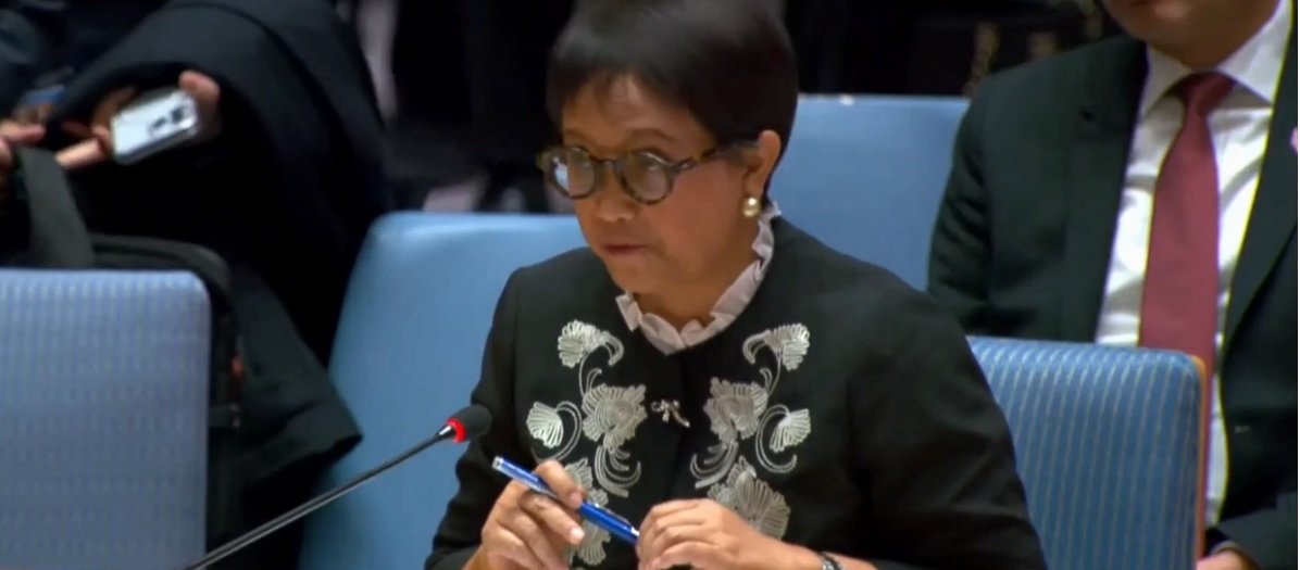 Menlu Retno menegaskan pernyataan Netanyahu itu tidak dapat diterima Dalam kesempatan itu Indonesia menekankan beberapa hal penting