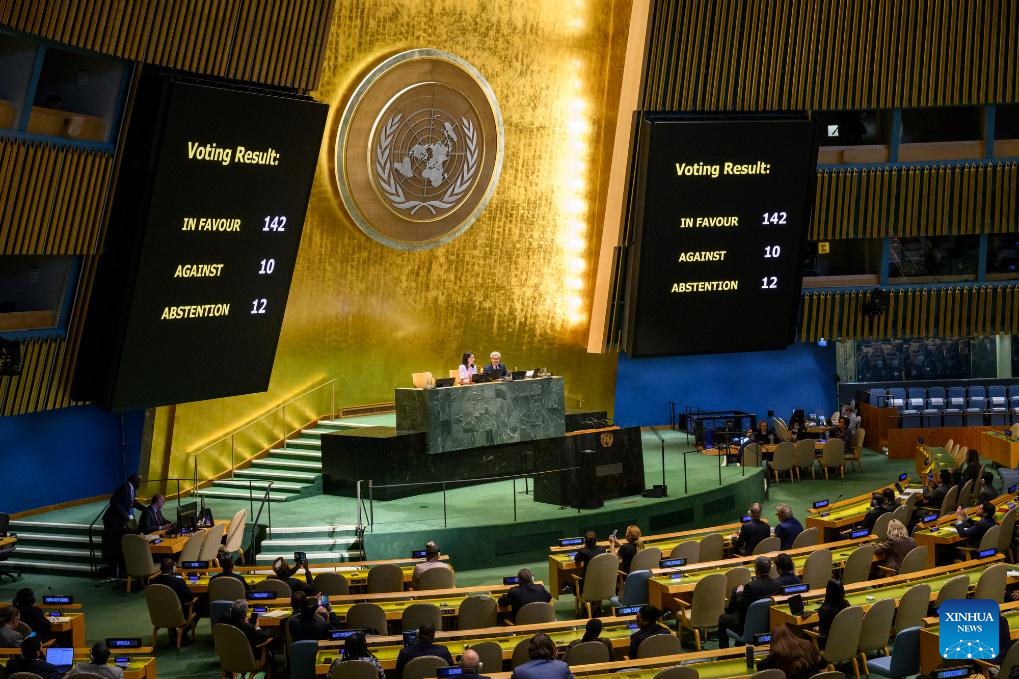 Majelis Umum PBB Mengadopsi Rancangan Resolusi Yang Mendukung Solusi Dua Negara