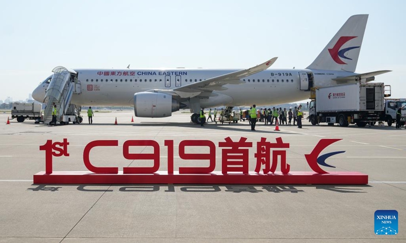 Penerbangan dengan kode MU9191 rute Shanghai ke Beijing