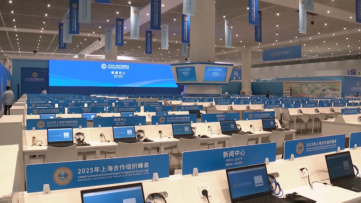 Pusat Media untuk KTT SCO 2025 Resmi Dibuka di Tianjin