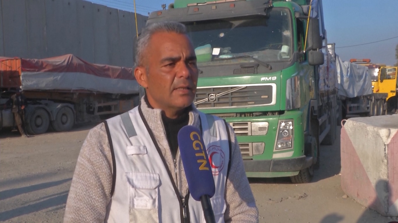 Seorang pejabat dari Masyarakat Bulan Sabit Merah Palestina berterima kasih kepada Tiongkok atas bantuannya dan mengatakan bahwa lebih banyak bantuan harus diizinkan masuk ke daerah kantong tersebut