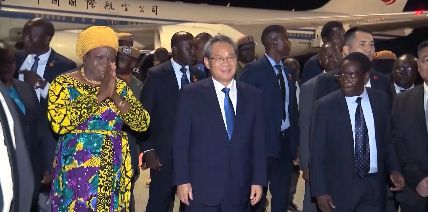 Perdana Menteri Tiongkok Tiba di Zambia untuk Kunjungan Resmi