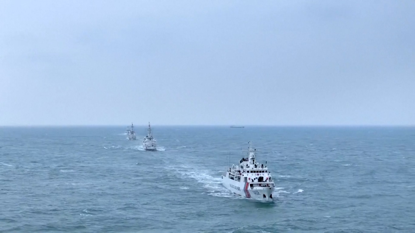 Latihan ini bertujuan untuk menguji kemampuan tanggap darurat kapal-kapal penegak hukum