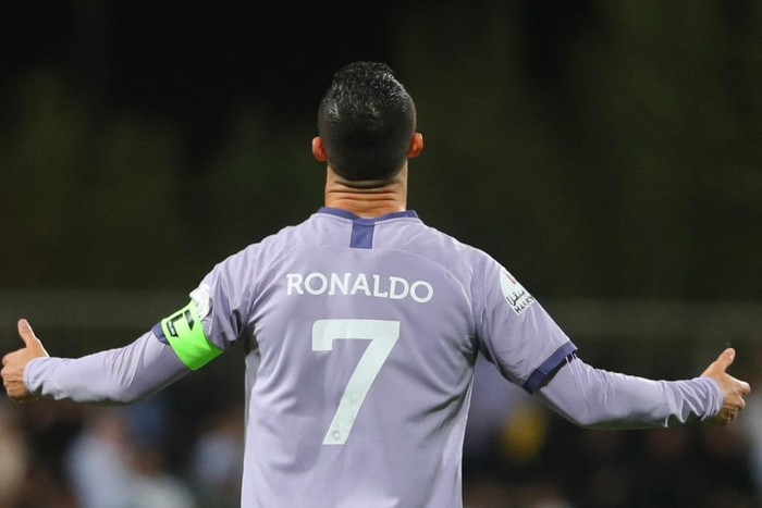 Megabintang sepakbola Portugal Cristiano Ronaldo mengucapkan selamat idul fitri bagi umat Islam