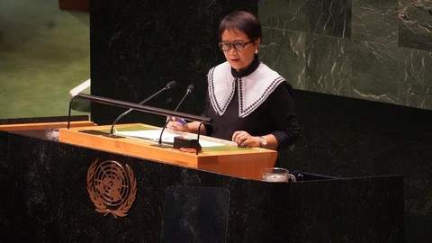Hal itu disampaikan Retno saat menghadiri Sidang Majelis Umum PBB di New York