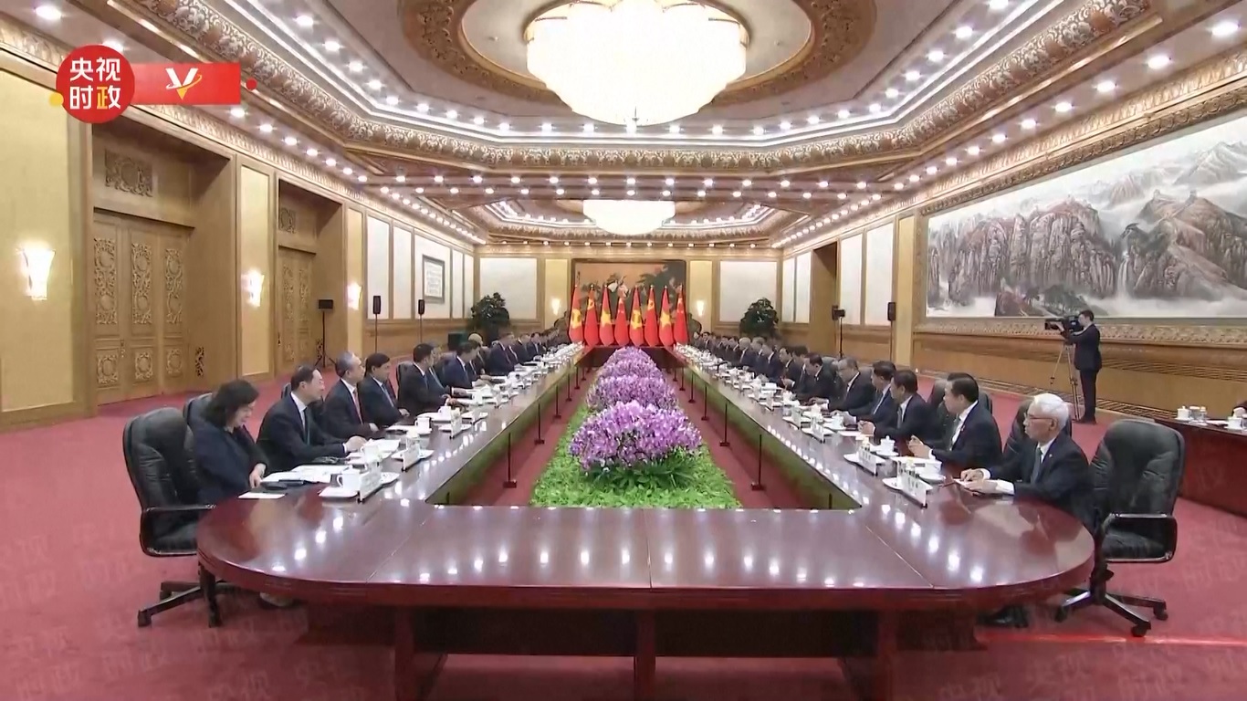 Ia menyampaikan pernyataan tersebut dalam pembicaraannya dengan Presiden Vietnam