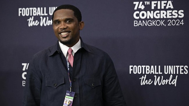 FIFA menghukum Presiden Federasi Sepak Bola Kamerun (Fecafoot) Samuel Eto'o larangan menghadiri pertandingan tim nasional di semua kelompok umur