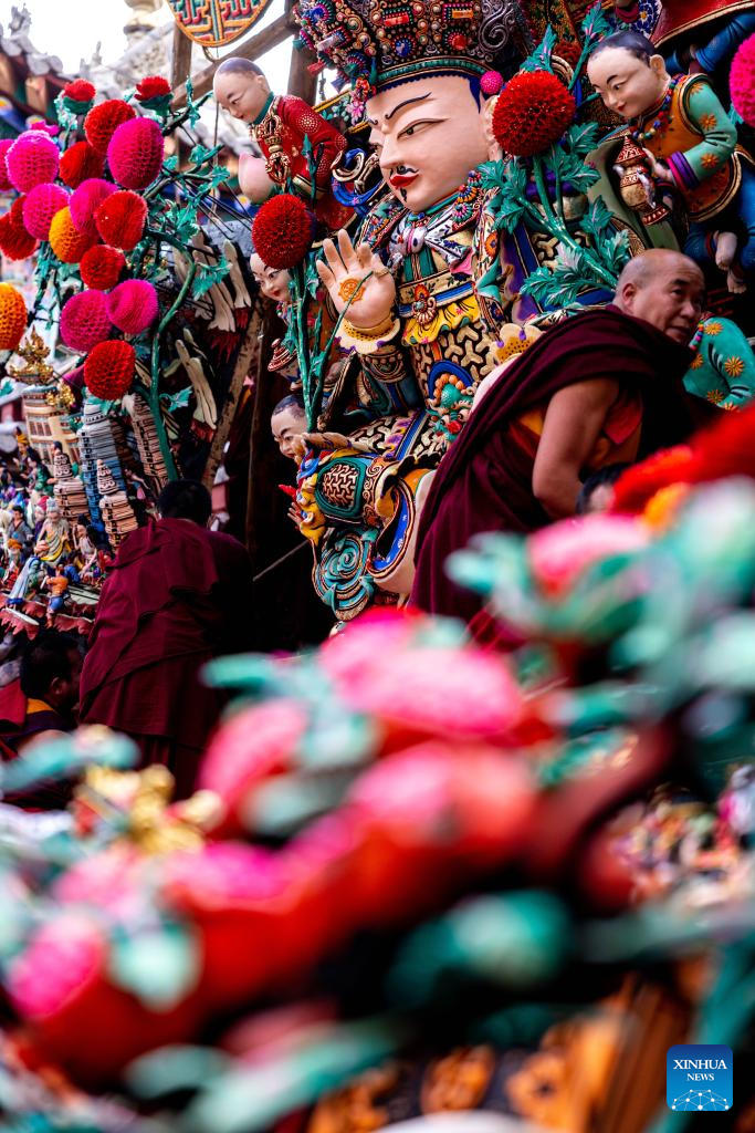 Belum lama ini pameran patung mentega diadakan di Biara Taer di Distrik Huangzhong Xining Provinsi Qinghai Tiongkok