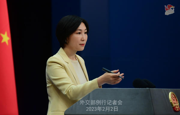 Mao Ning menekankan bahwa Tiongkok berupaya memelihara perdamaian dan kestabilan dunia