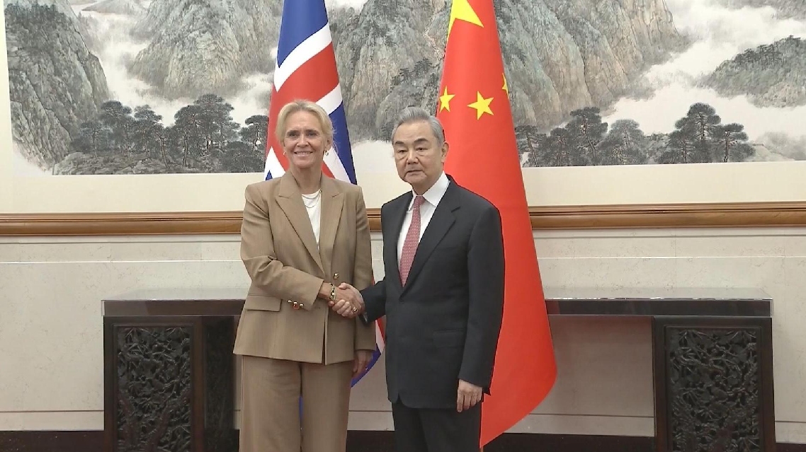 Wang Yi Mengadakan Pembicaraan dengan Menteri Luar Negeri Islandia