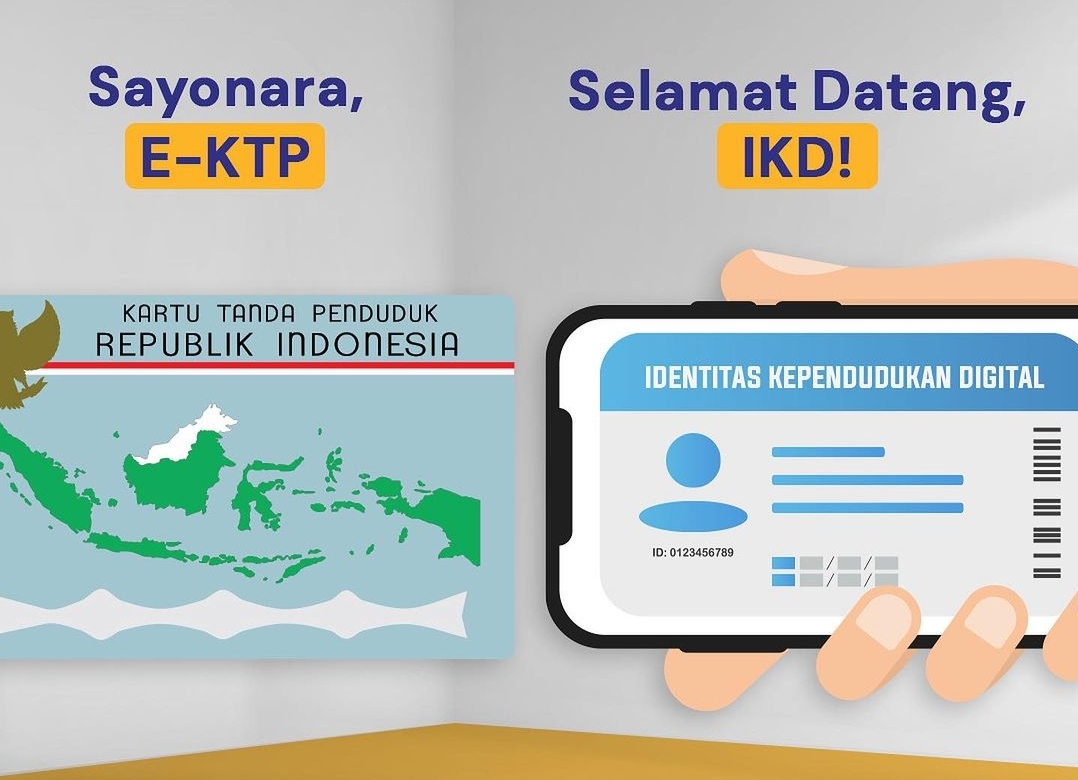 IKD merupakan upaya pemerintah dalam meningkatkan efisiensi dan keamanan administrasi kependududkan Rencananya IKD akan menggantikan 50 juta E-KTP fisik higga akhir tahun 2023 ini