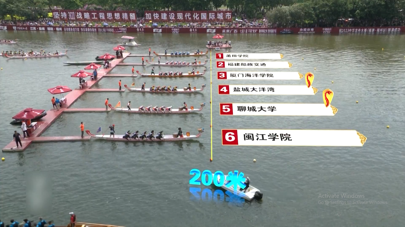 Turnamen perahu naga top Tiongkok di timur kota Fuzhou berakhir pada Kamis (22/06/2023) pagi