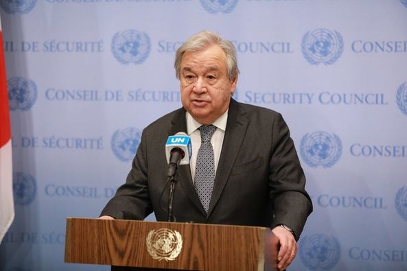 Sekretaris Jenderal (Sekjen) Perserikatan Bangsa-Bangsa (PBB) Antonio Guterres pada Rabu (22/2/2023) memperingatkan bahwa eskalasi konflik di Ukraina merupakan bahaya yang jelas dan nyata