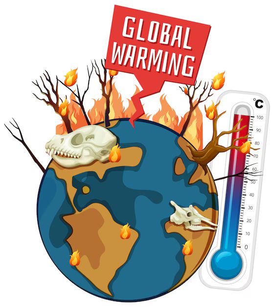 Data dari Organisasi Meteorologi Dunia menunjukkan peningkatan suhu rata-rata global sebesar 1