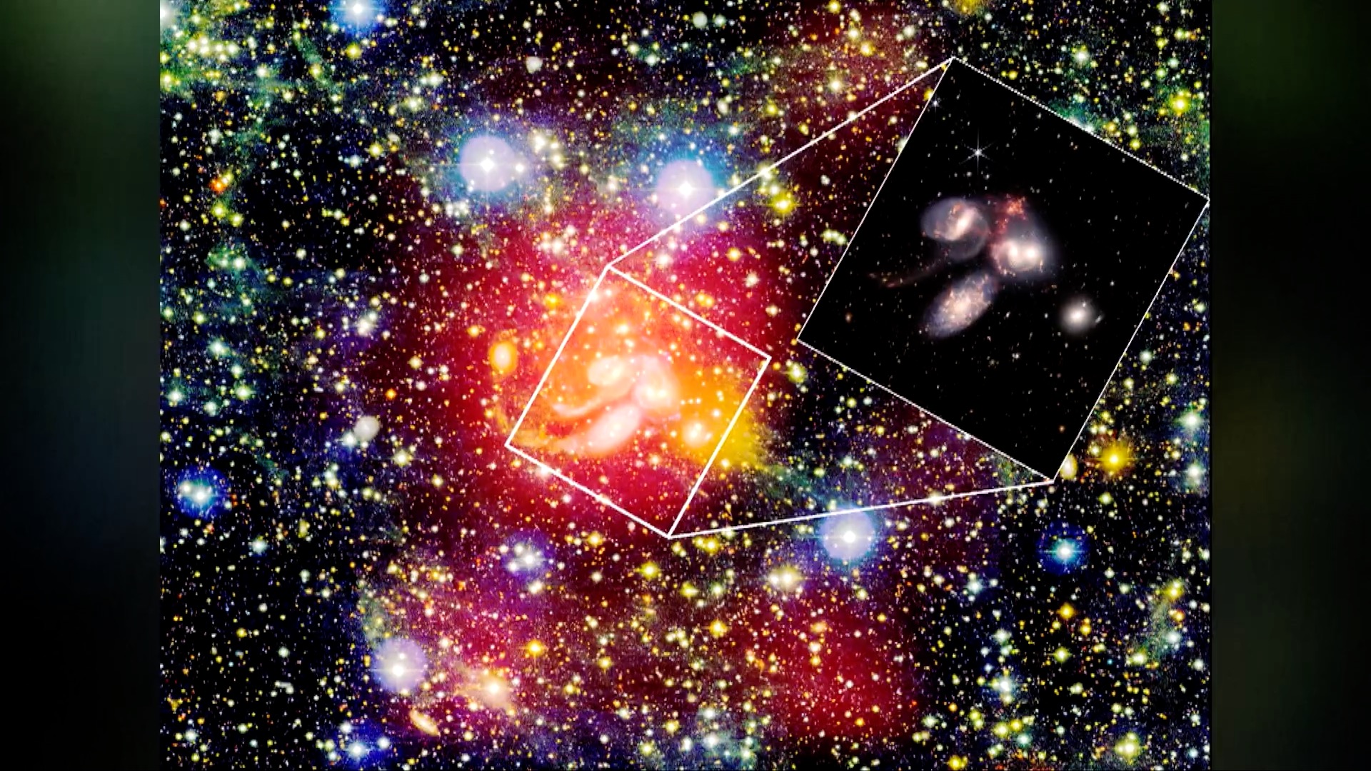 Dengan menggunakan teleskop piringan tunggal terbesar di dunia para ilmuwan mengamati sekelompok galaksi yang dikenal sebagai Stephan's Quintet