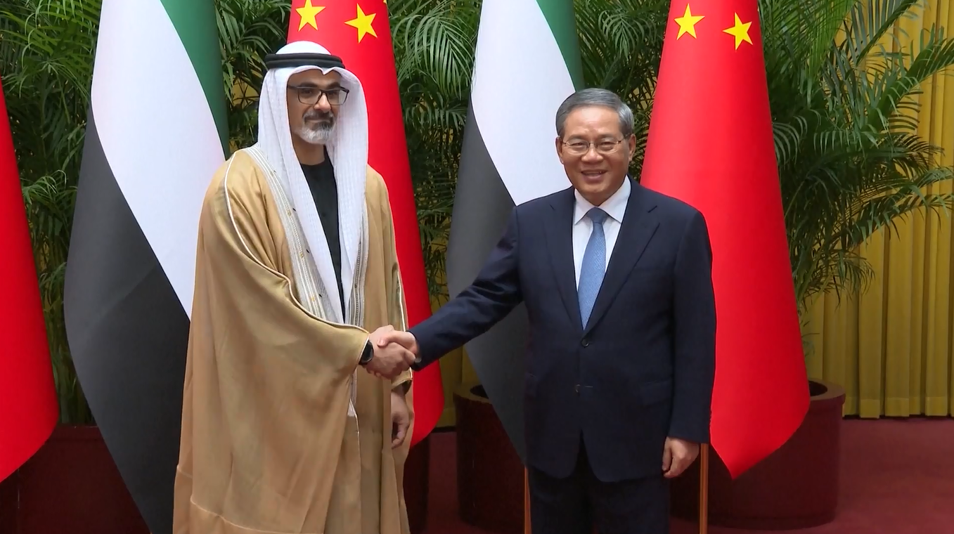 PM Tiongkok Bertemu dengan Putra Mahkota Abu Dhabi dan Uni Emirat Arab untuk Bahas Hubungan Bilateral