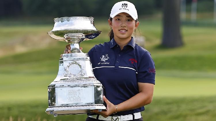 Meski menghadapi persaingan sengit dari pegolf Jepang Yuka Saso dan pemain ajaib Amerika Rose Zhang