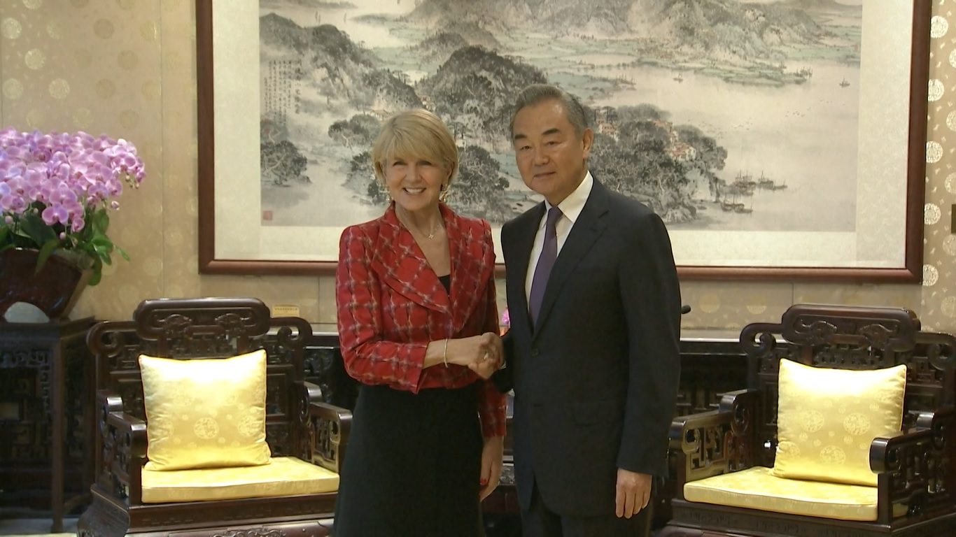 Bishop mengatakan bahwa ia bersedia untuk menjaga komunikasi yang erat dan memperkuat kerja sama dengan Tiongkok dan ASEAN untuk mencapai konsensus mengenai penanganan yang tepat atas masalah Myanmar