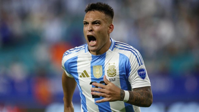 Lautaro Martinez membuktikan ketajaman di ajang Copa America 2024 Ia bahkan punya rata-rata menit per gol yang mengerikan