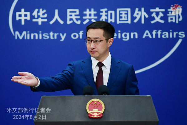 Lin Jian mengatakan bahwa pernyataan Horta kembali menunjukkan bahwa perdamaian dan pembangunan adalah aspirasi negara-negara di kawasan