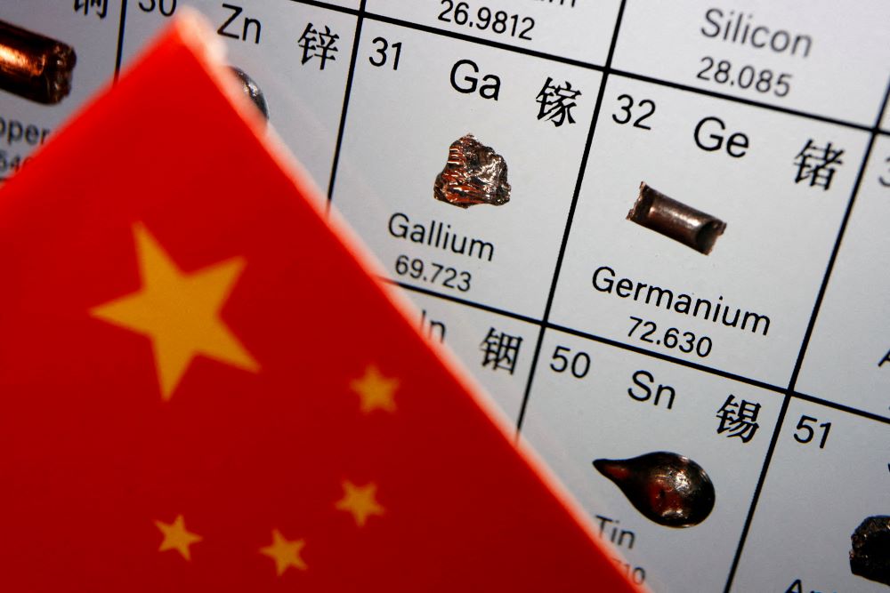 Barang-barang yang terkait dengan gallium dan germanium