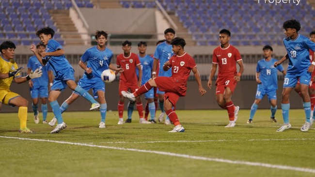 Timnas Indonesia U-17 meraih kemenangan super telak saat menghadapi Kepulauan Mariana Utara
