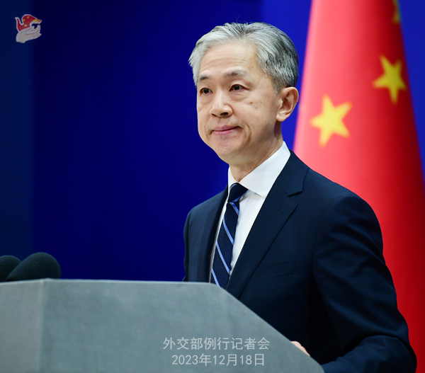 Wang Wenbin menegaskan bahwa masalah Taiwan murni adalah urusan dalam negeri Tiongkok